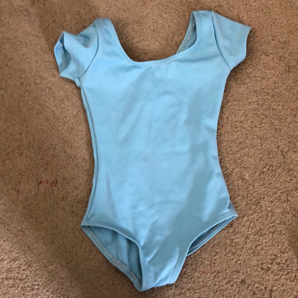 Capezio Light blue dance leotard size CH T